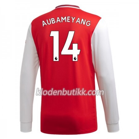Arsenal Pierre-Emerick Aubameyang 14 Hjemme Fotballdrakt 2019-2020 Langermet
